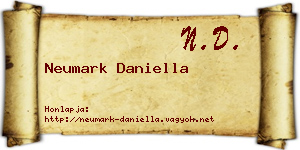 Neumark Daniella névjegykártya